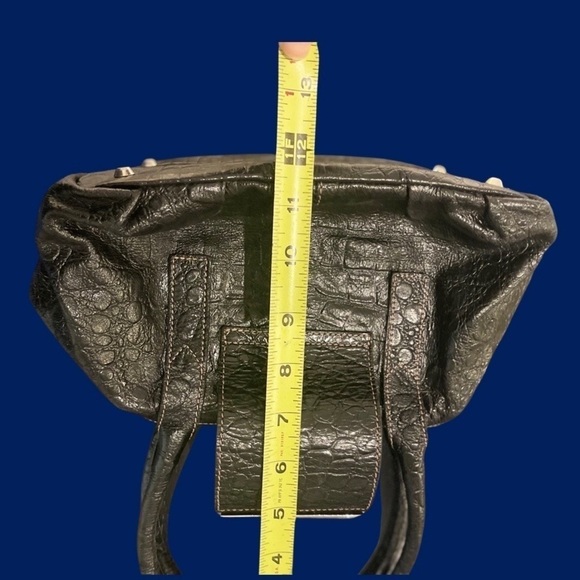 Prune Leather handbag satchel mini bag - Picture 13 of 15